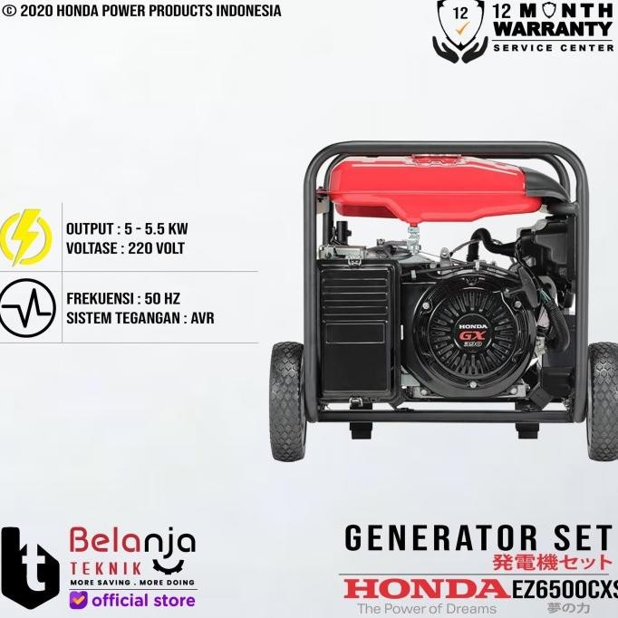 Mesin Genset Honda Ez 6500 Cxs 5000 Watt Generator Set Ez6500Cxs