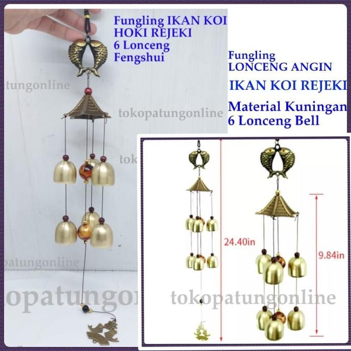 

Ready Fungling Lonceng Angin Pagoda Ikan Rejeki Fengshui