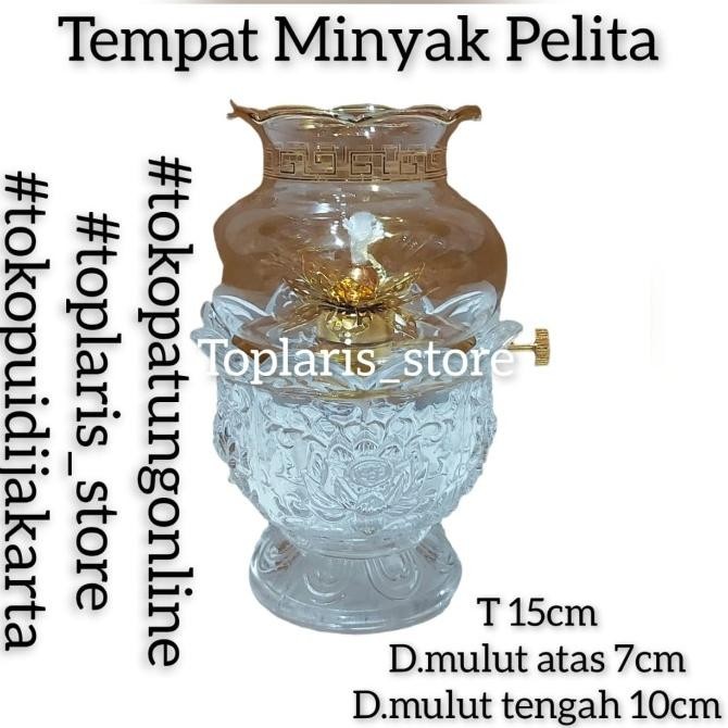 

Ready Tempat Minyak Parafin Kaca Kristal T15