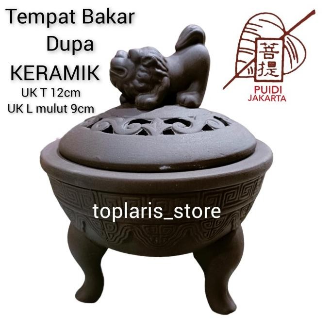 

Ready Tempat Bakar Kemenyan Kerucut Hio Tanah Liat Bulat