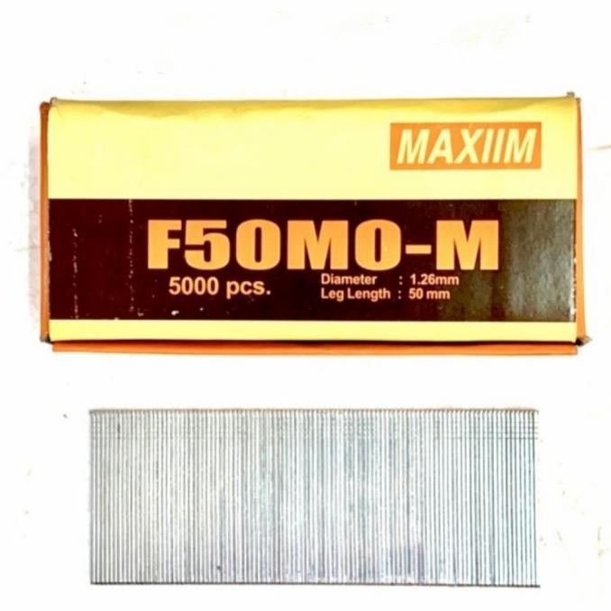 

MAXIIM PAKU F50 REFILL AIR NAILER F 50 ISI PAKU TEMBAK 5CM STAPLES ORIGINAL DAN TERPERCAYA