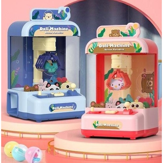 PROMO Mainan Anak MINI DOLL MACHINE-Mesin Tangkap Boneka Mesin Capit MRS03