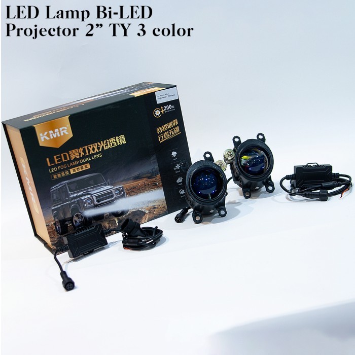 Foglamp Projector Projie Biled 2 Inch Toyota / Fog Lamp Proyektor Led Blue Lens