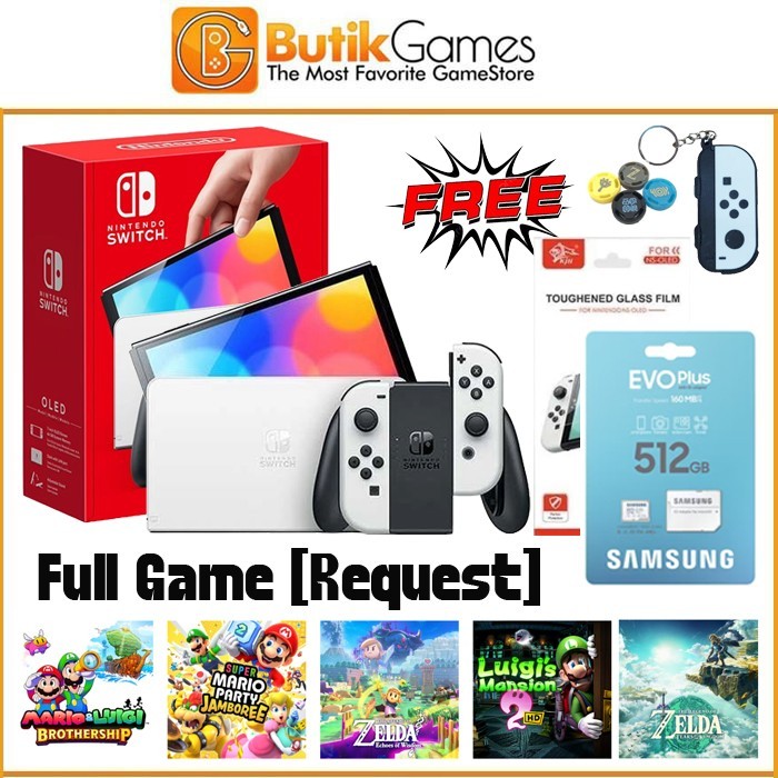 Nintendo Switch Oled Cfw 128Gb 256Gb 512Gb Full Game