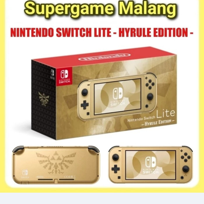 Nintendo Switch Lite Hyrule Edition Zelda Gold Console Game Gaming