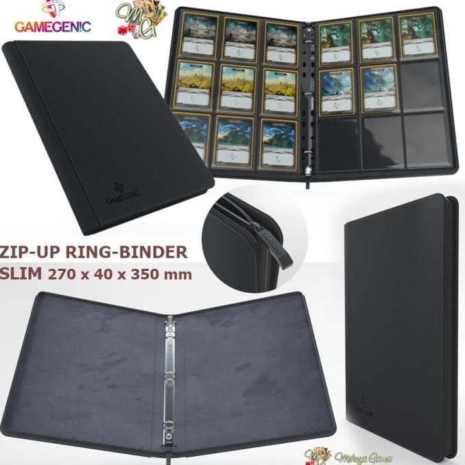 

TERMURAH - Gamegenic ZIP-UP Ring-Binder SLIM Ordner 3-ring A4 zipper binder