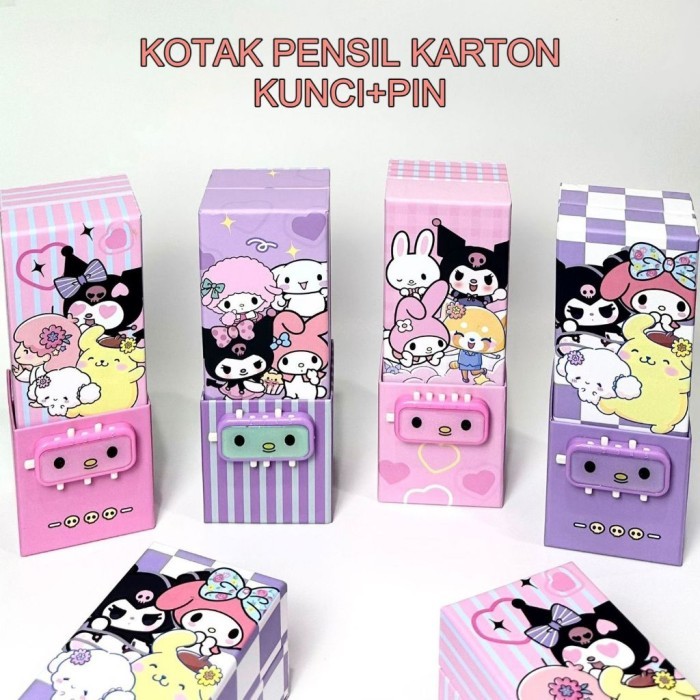 

BOS KOTAK PENSIL KARTON BERDIRI TINGKAT PIN/CERMIN/PENCIL BOX/WADAH