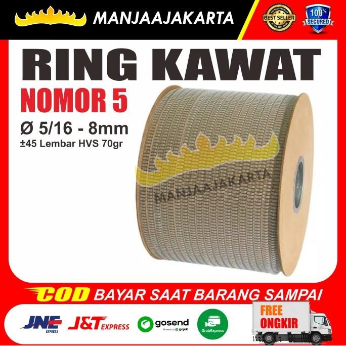 

TERMURAH - Spiral kawat roll 5/16 putih Radiance Ring Kawat spiral kalender murah