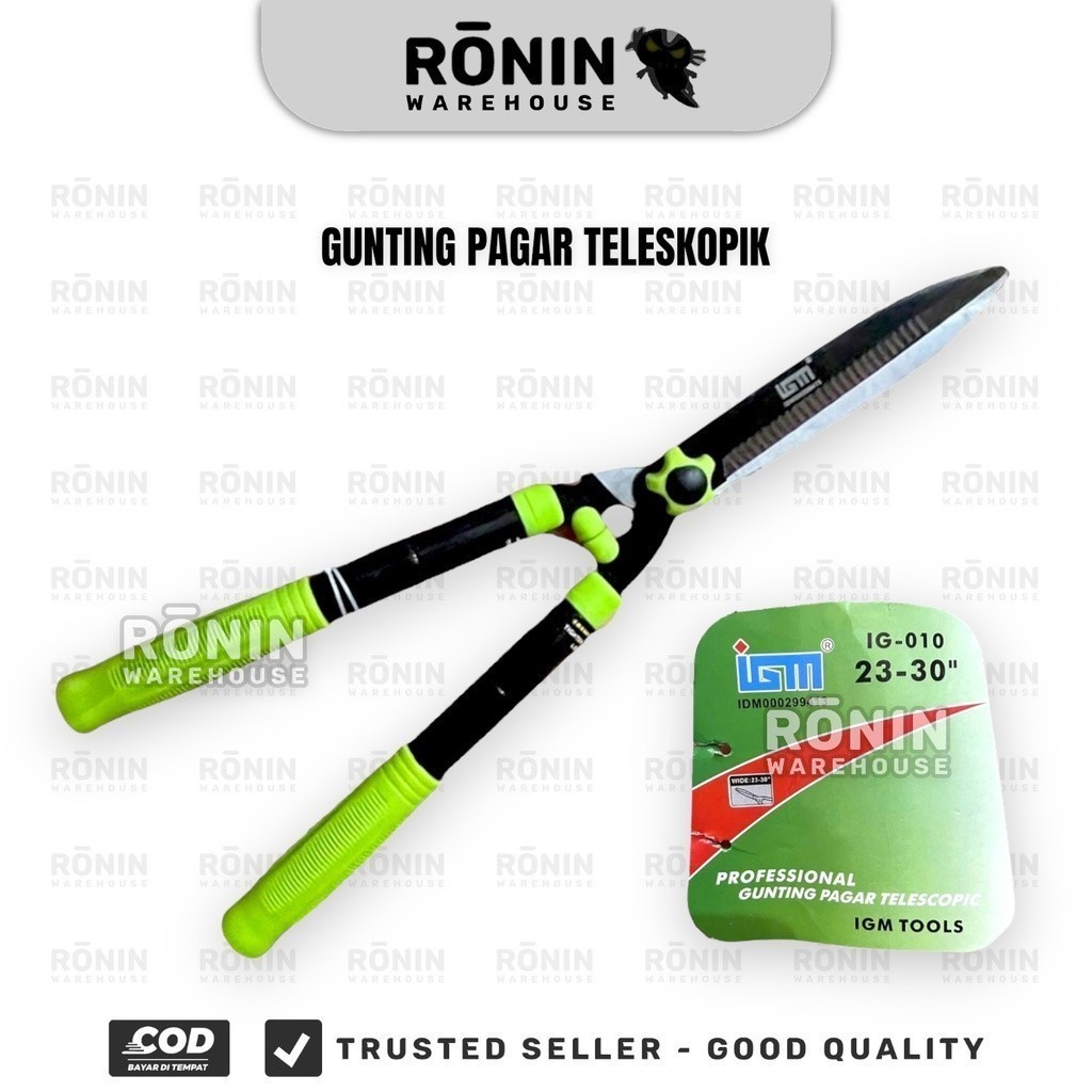 NEW PRODUCT IGM GUNTING PAGAR TELESKOPIK RUMPUT TAMAN KEBUN BESAR PANJANG TAJAM GREEN LEAF GOODS