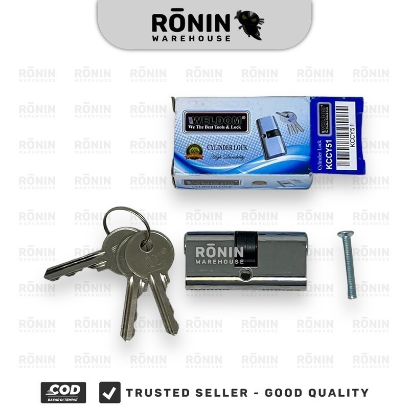 WELDOM Silinder Kunci Pintu Kaca Door Key Cylinder