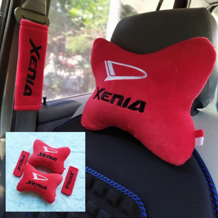 Aksesoris Mobil Bantal Mobil Xenia Merah