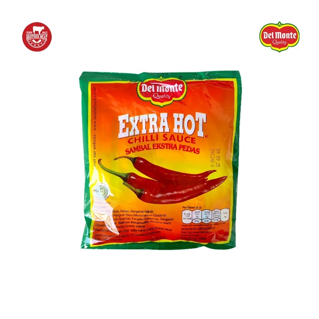 

Del Monte Extra Hot Sauce Sachet 8gr isi 24 - Brothermeatshop