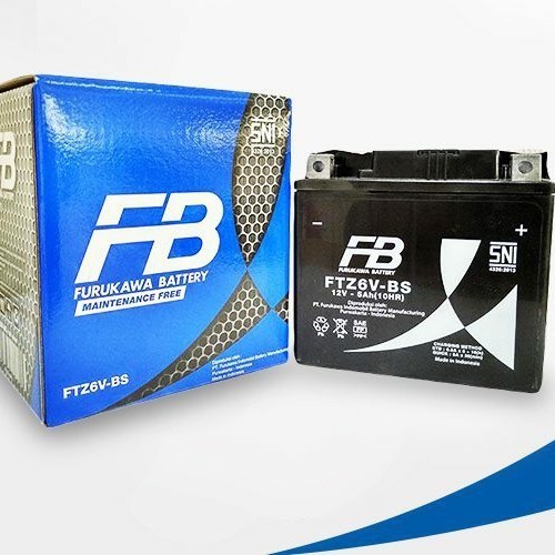 aki kering motor FB furukawa FTZ6V-BS vario scoopy cbr