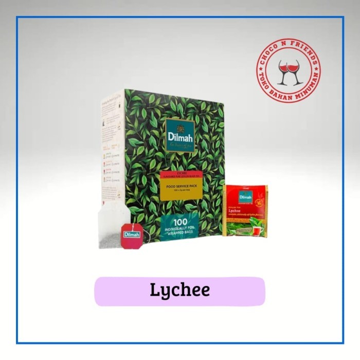 

Promo!! Teh Dilmah 100 Sachet Lychee
