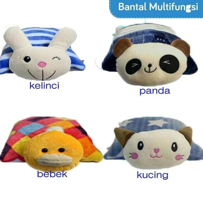 Omiland Bantal Bayi Multifungsi/Bantal Guling Karakter/Boneka Hewan cs