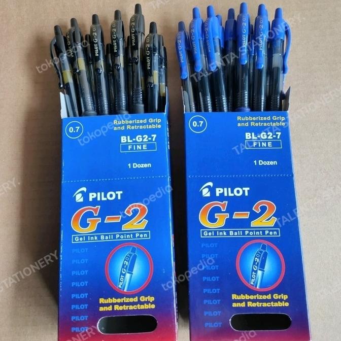 

TERBARU - pulpen pilot G-2 gel ink ball point pen 0,7mm(BL-G2-7)