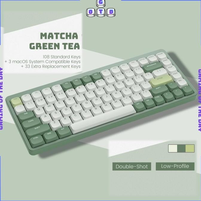 TERMURAH - Low Profile Keycaps for Mac Windows | Matcha Keycaps | Normcore Keycaps | Skyline Keycaps