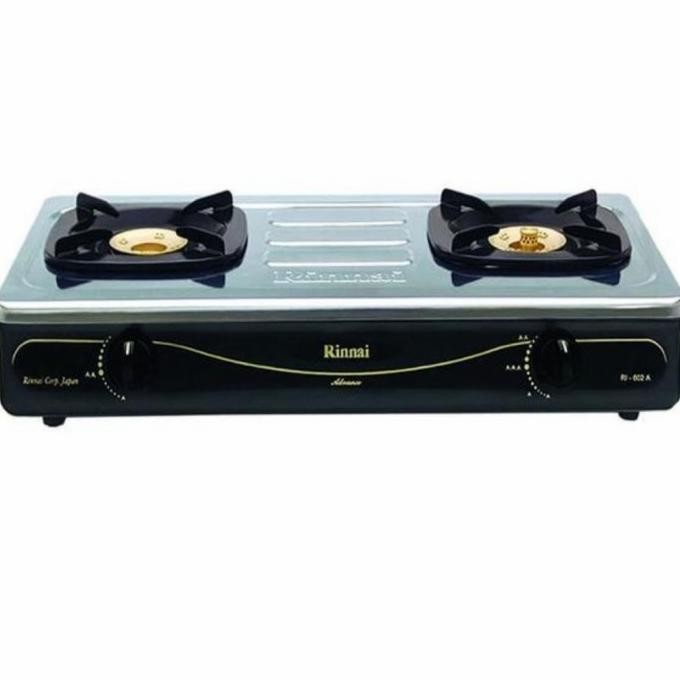 RINNAI : 602-A KOMPOR 2 TUNGKU API BESAR RI 602 A STAINLESS