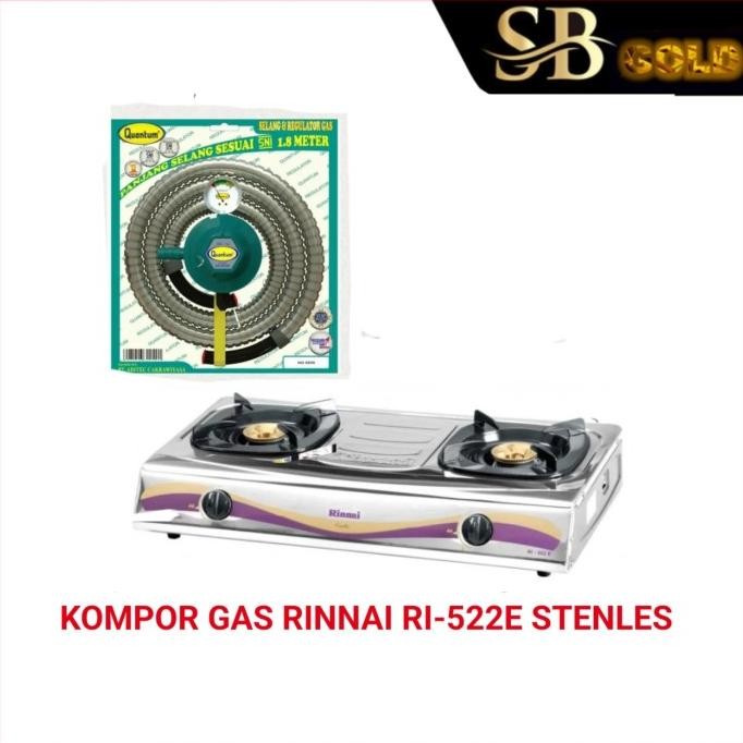 Kompor gas rinnai Stenlis Ri-522E
