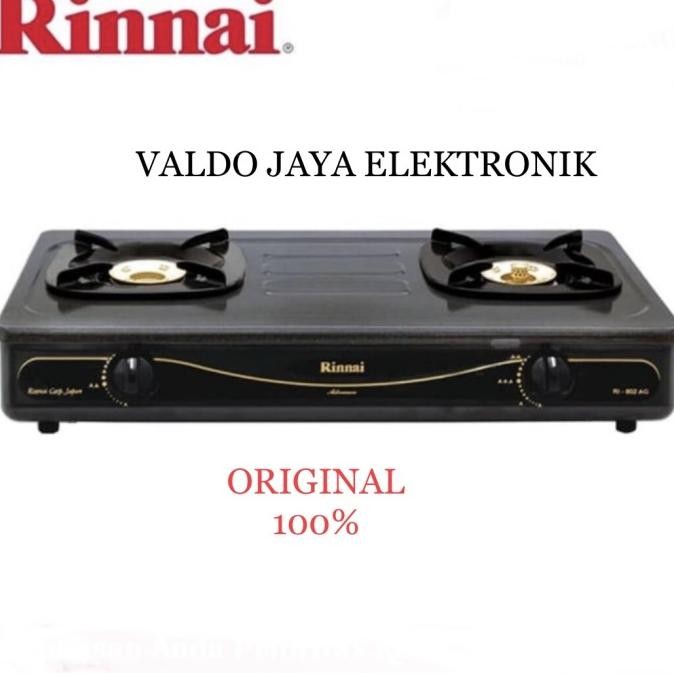 RINNAI Kompor Gas 2 Tungku RI-602 AG Kompor Gas Rinnai RI602AG