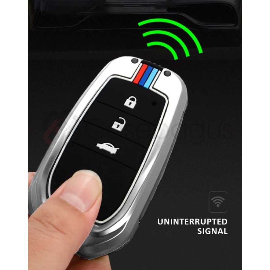 Kunci Pengaman Toyota Fortuner Vrz Alphard - 2In1 Metal Case Kunci Mobil Key Cover