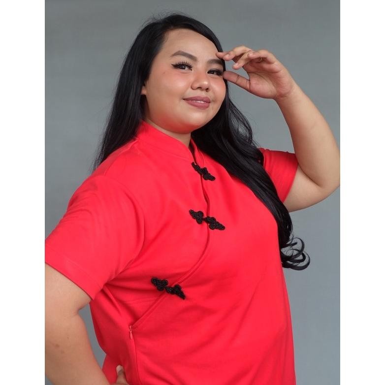 HJK Lilian Cheongsam Dress (dress cina BIG SIZE - SMALL SIZE)
