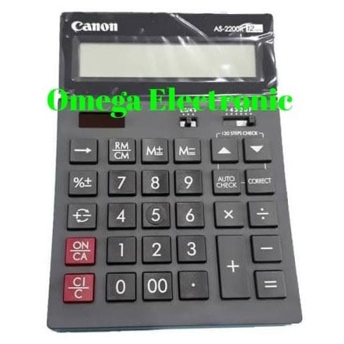 

TERBARU - Canon AS 2200R - Calculator Check & Correct Desktop Kalkulator Meja Kantor 12 Digits AS 2200R AS 2200 R