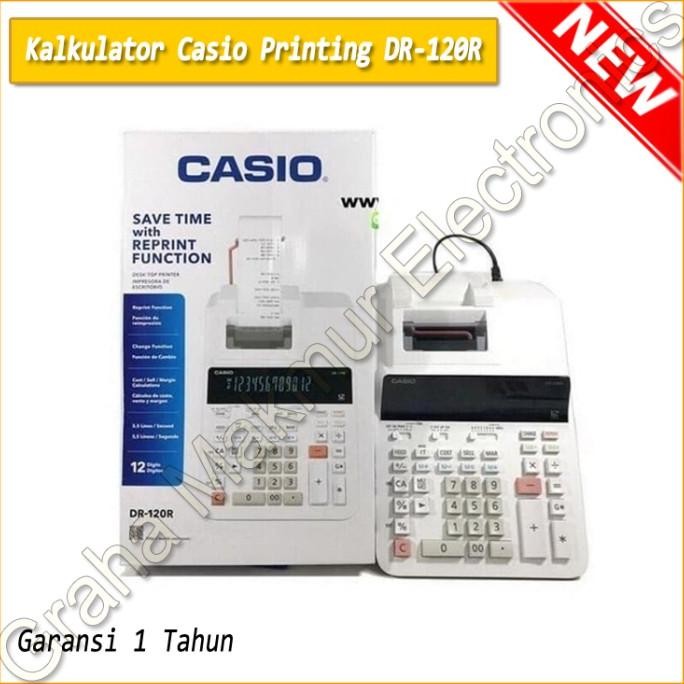 

NEW Kalkulator Casio Printing DR-120R (Calculator Original Asli DR 120 R)