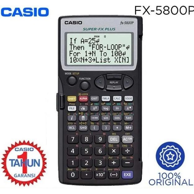 

TERLARIS - kalkulator casio fx 5800P fx5800 calculator programmable scientific