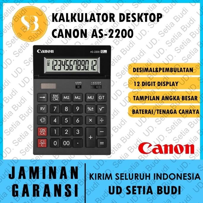 

Kalkulator CANON AS-2200 Asli dan Bergaransi
