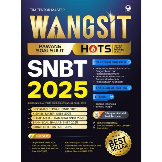 

BERKUALITAS Buku Wangsit Hots Tes Skolastik Nasional Masuk PTN SNBT 2023 2024