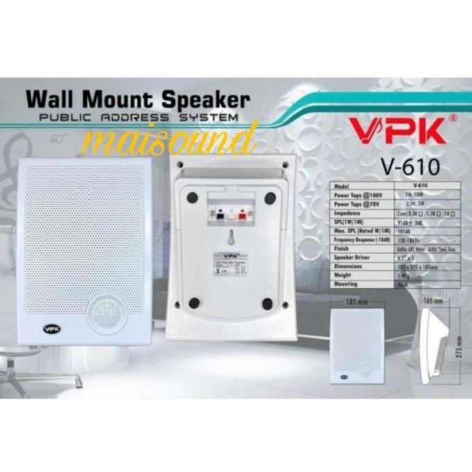 WALL MOUNT SPEAKER VPK V610 ORIGINAL SPEAKER VPK V 610