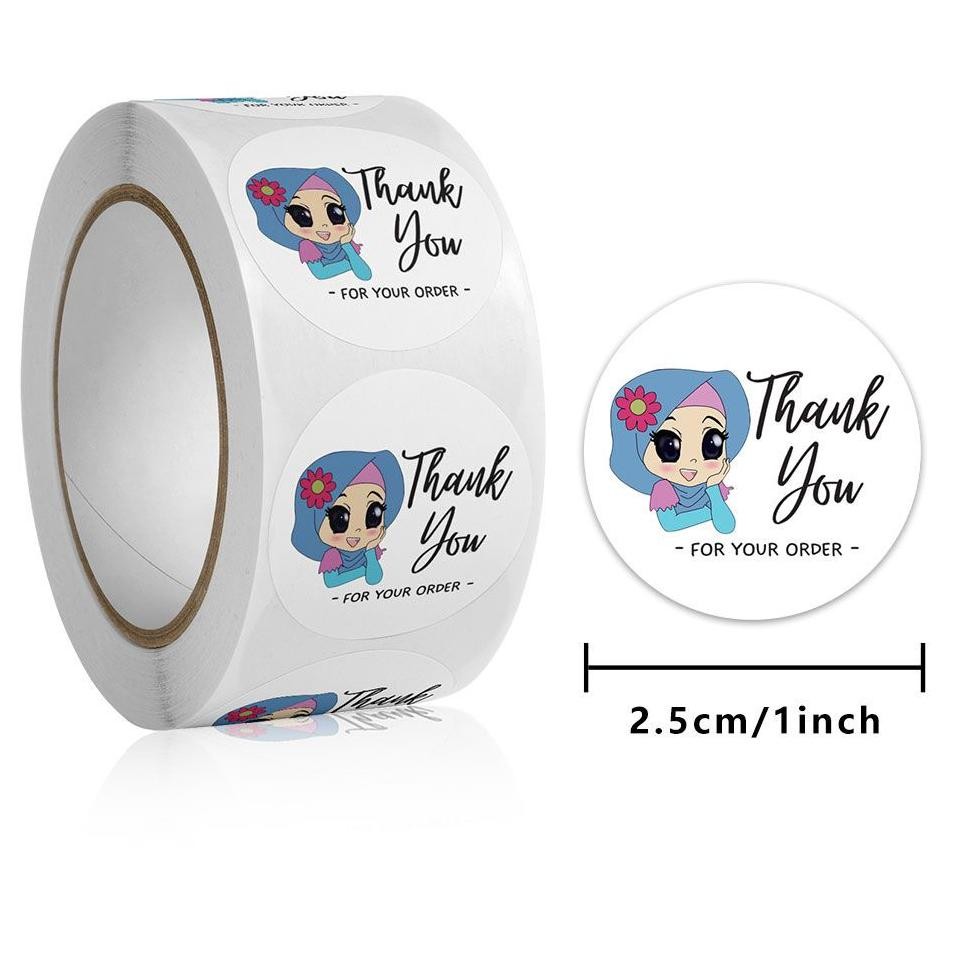 

Promo 1 Roll 500 Pcs Edisi Terbaru Sticker Label Makanan Sticker Thank You For Your Order