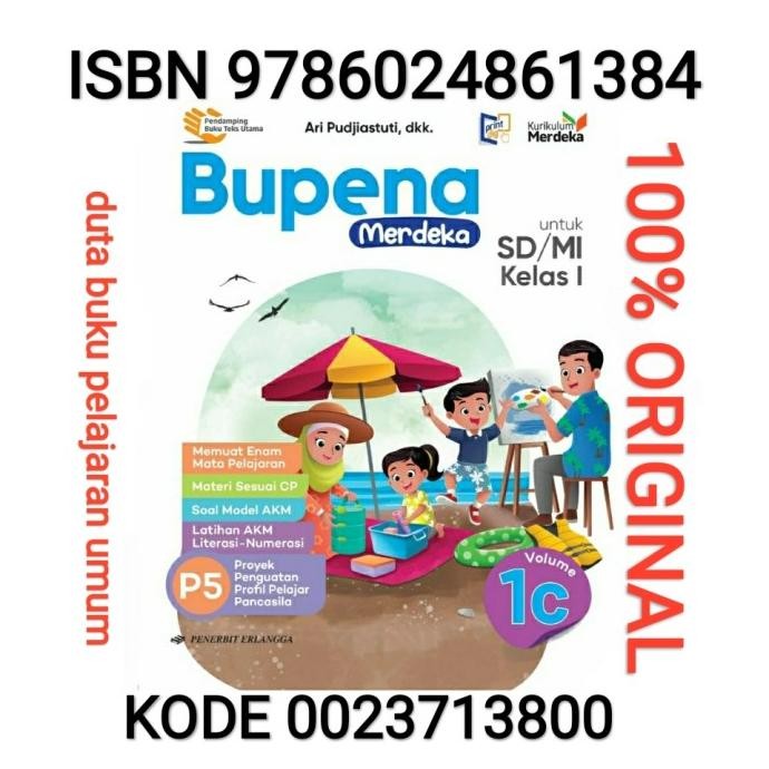 

NEW BUKU BUPENA ERLANGGA KELAS 1 SD/M1 K2013 / BUPENA 1D / BUPENA KELAS 1D