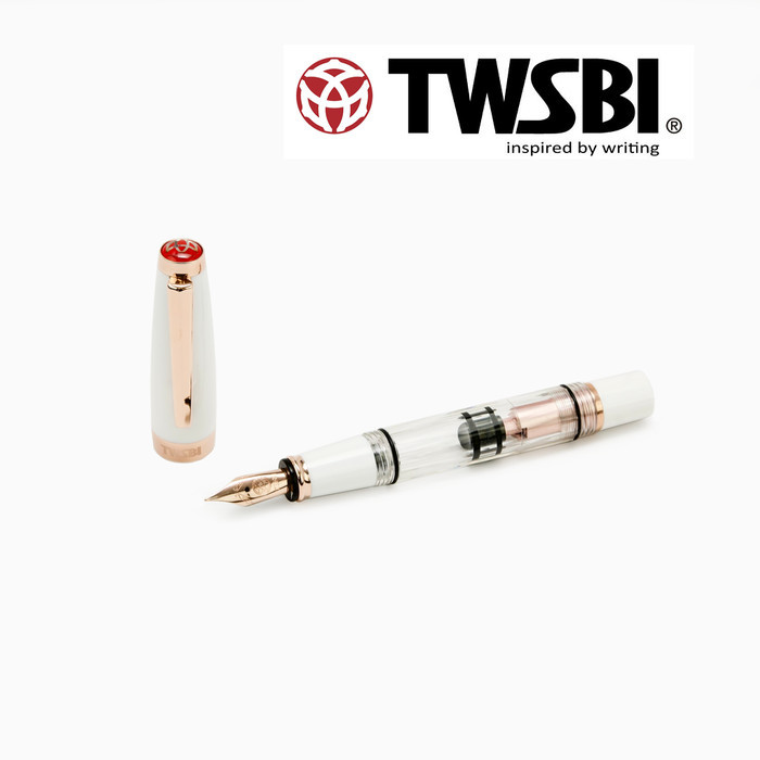 

TWSBI Diamond Mini White RG V2 Fountain Pen