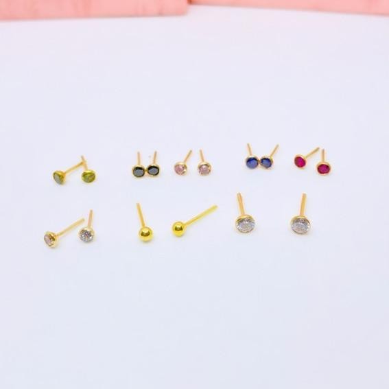 Ready READY STOCK Anting Tusuk / Giwang bayi Emas kadar 300 & 700 (free