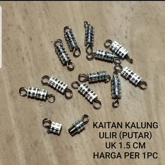 TERBARU KAITAN KAIT PENGAIT SAMBUNGAN KALUNG GELANG ULIR MODEL PUTAR PER 1 PC PROMO