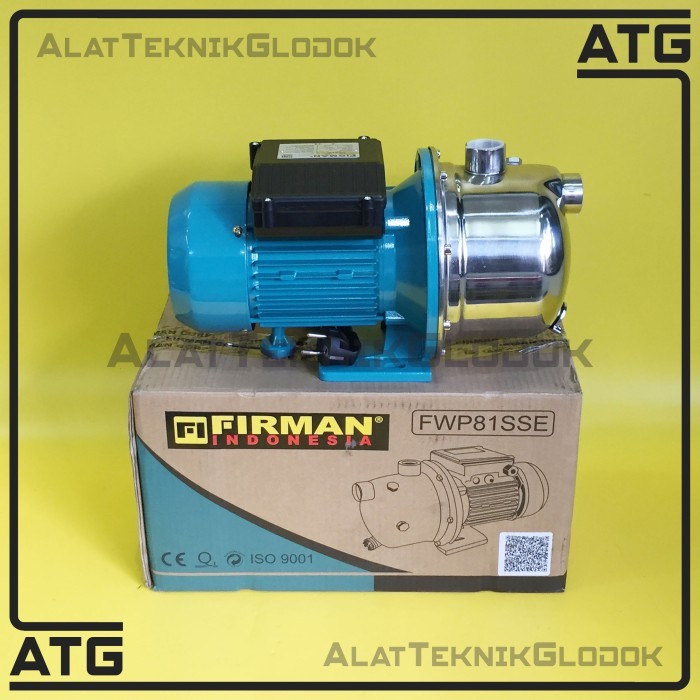 BERGARANSI FIRMAN FWP 81 SSE / POMPA SEMI JET STAINLESS FIRMAN FWP 81SSE 1" X 1"