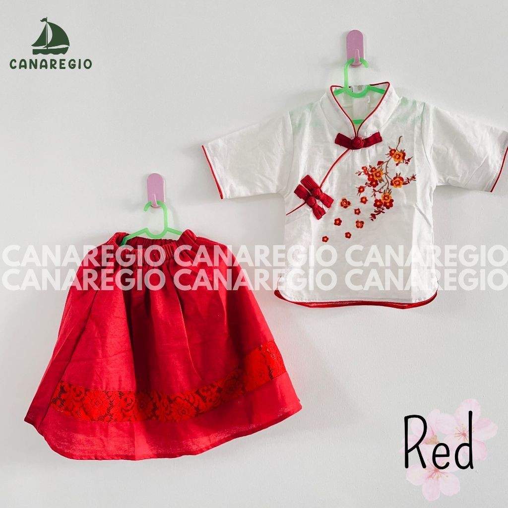Dres Imlek Kids Mewah Import Baju Imlek Model Terbaru Set Midi Dress Kid Buju Cheongsham Anak2 Pakai