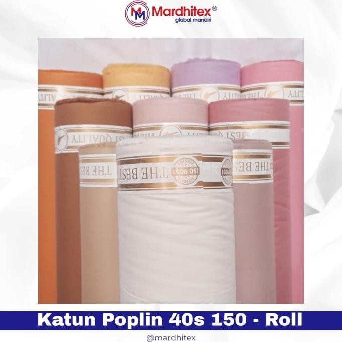 Diskon Katun Poplin Katun Jepang 40S Premium Utk Pakaian, Dress, Gamis Roll