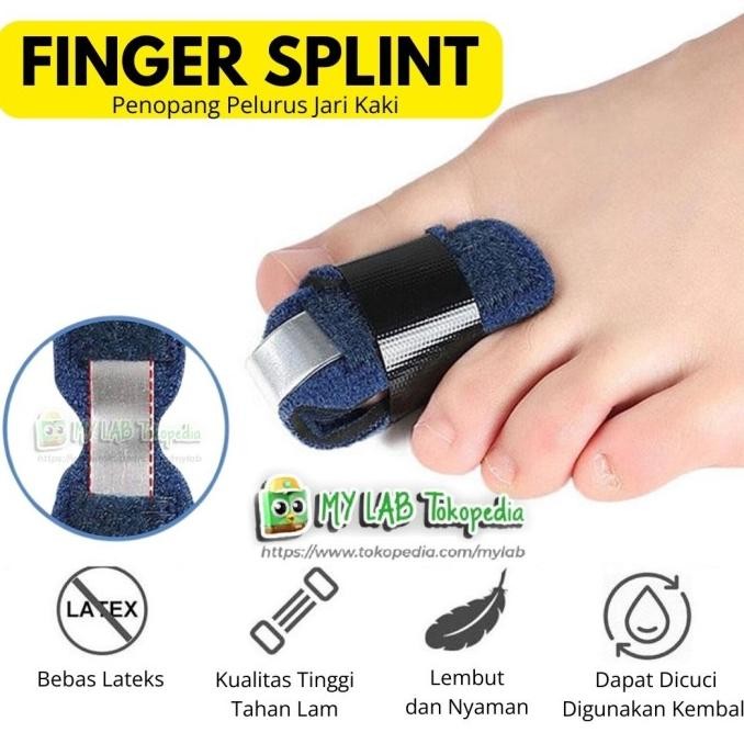 Penopang Pelurus Jari Kaki Tangan Finger Splint Patah Anak Dewasa