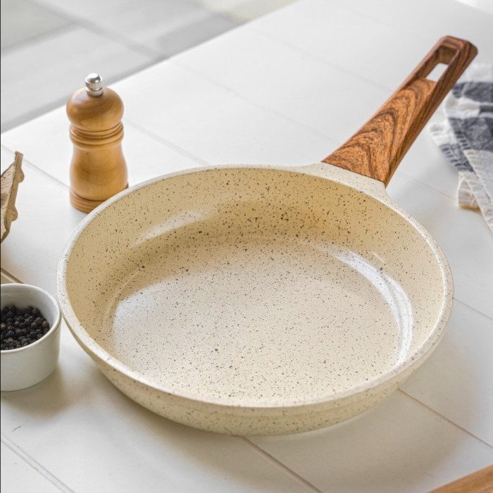 Best Seller Quipp Marble 24Cm Ceramic Frying Pan Wajan Keramik Anti Lengket