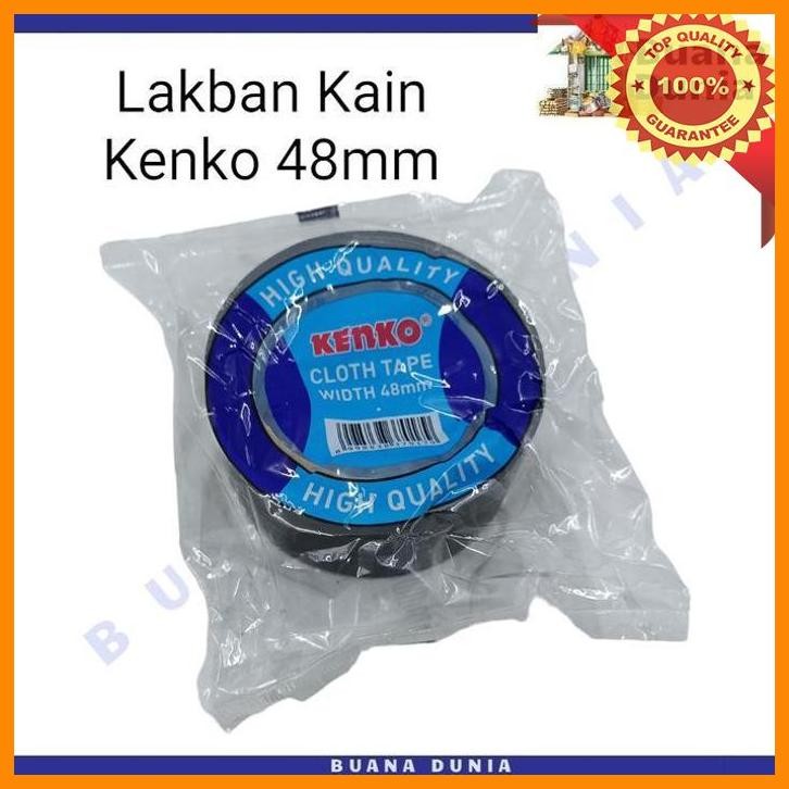 

(BUAN) LAKBAN KAIN KENKO 48MM X 12YARD | CLOTH TAPE HITAM 11METER (1ROLL)