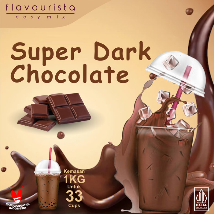 

Bubuk Coklat Flavourista Super Dark Chocolate 1000 gram