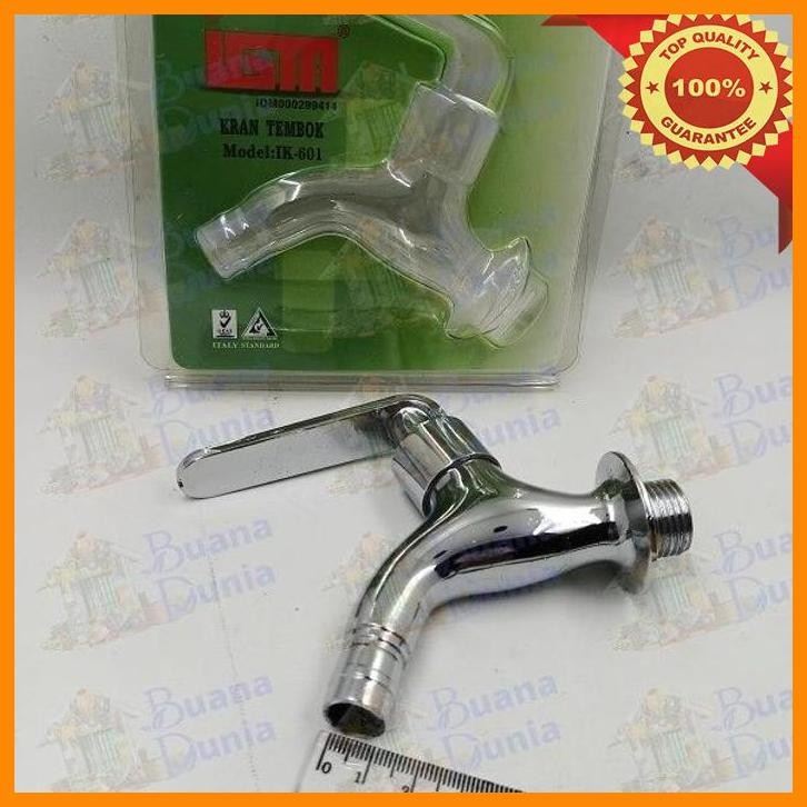 (BUAN) KRAN AIR STAINLESS ENGKOL IGM 1/2 INCH |KERAN AIR TEMBOK |KERAN TEMBOK