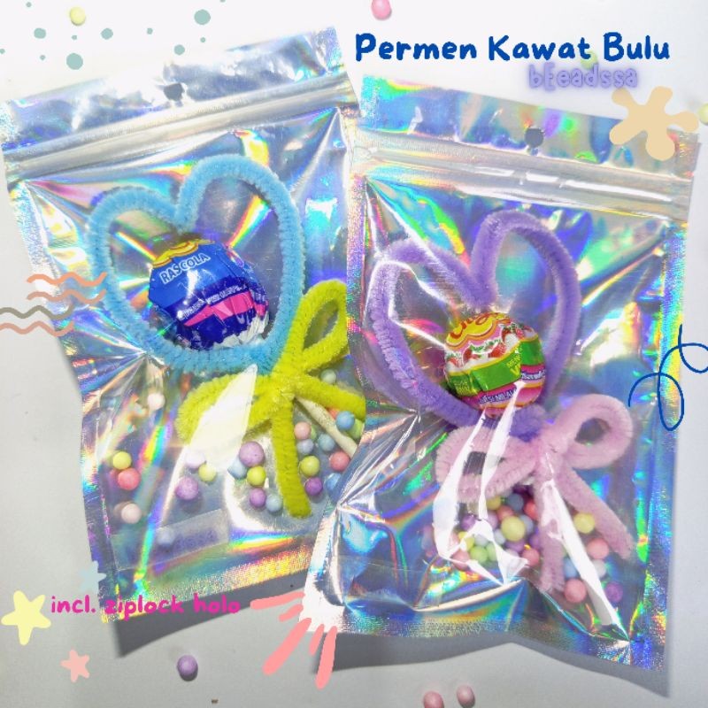 

Permen Kawat Bulu cocok untuk Mini Gift Snack Mini Hampers by Beadssa