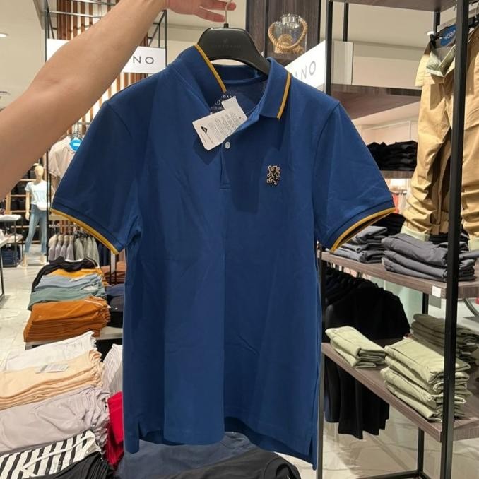 baju polo kerah tshirt pria mini lion polo giordano original PS99