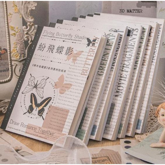 

Sale Buku Sticker Scrapbook Vintage Isi 40 Lembar Retro Vintage Edition