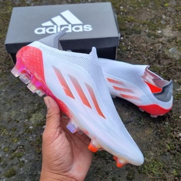 Sepatu Bola Adidas X Speedflow + White Red Fg SUM