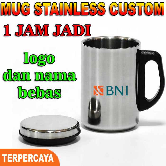 Mug Custom Mug Stainless Cangkir Kopi/ Mug Gelas/Tumbler